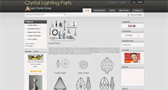 Desktop Screenshot of crystallightingparts.com